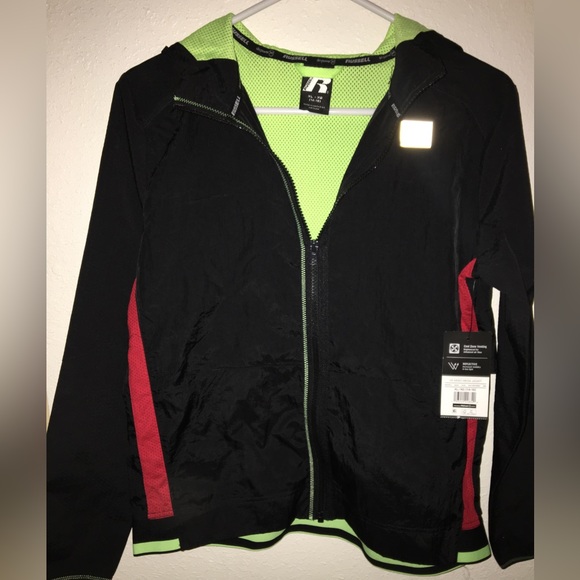 Russell Lightweight Black Jacket| Size 14-16 XL NWT, on SALE, super cute, unisex - Picture 12 of 12
